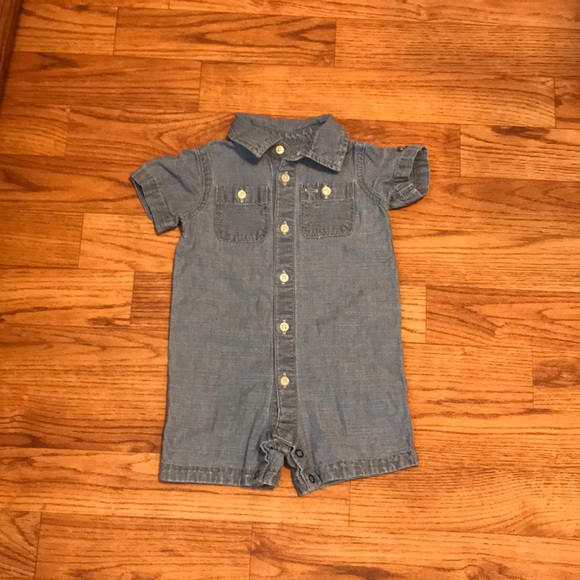 Ralph Lauren Denim Romper 3 Months - Picture 3 of 10